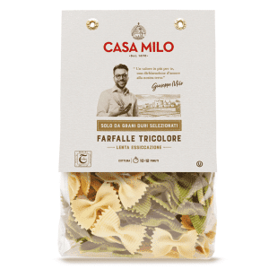 Casa Milo - Pasta Farfalle Tricolore, Vlinderpasta Strikjespasta 500gr
