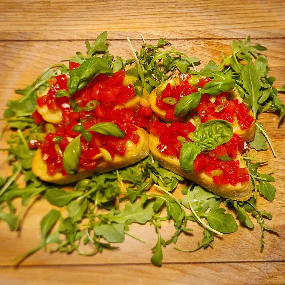 Bruschetta met frisse tomatensalsa