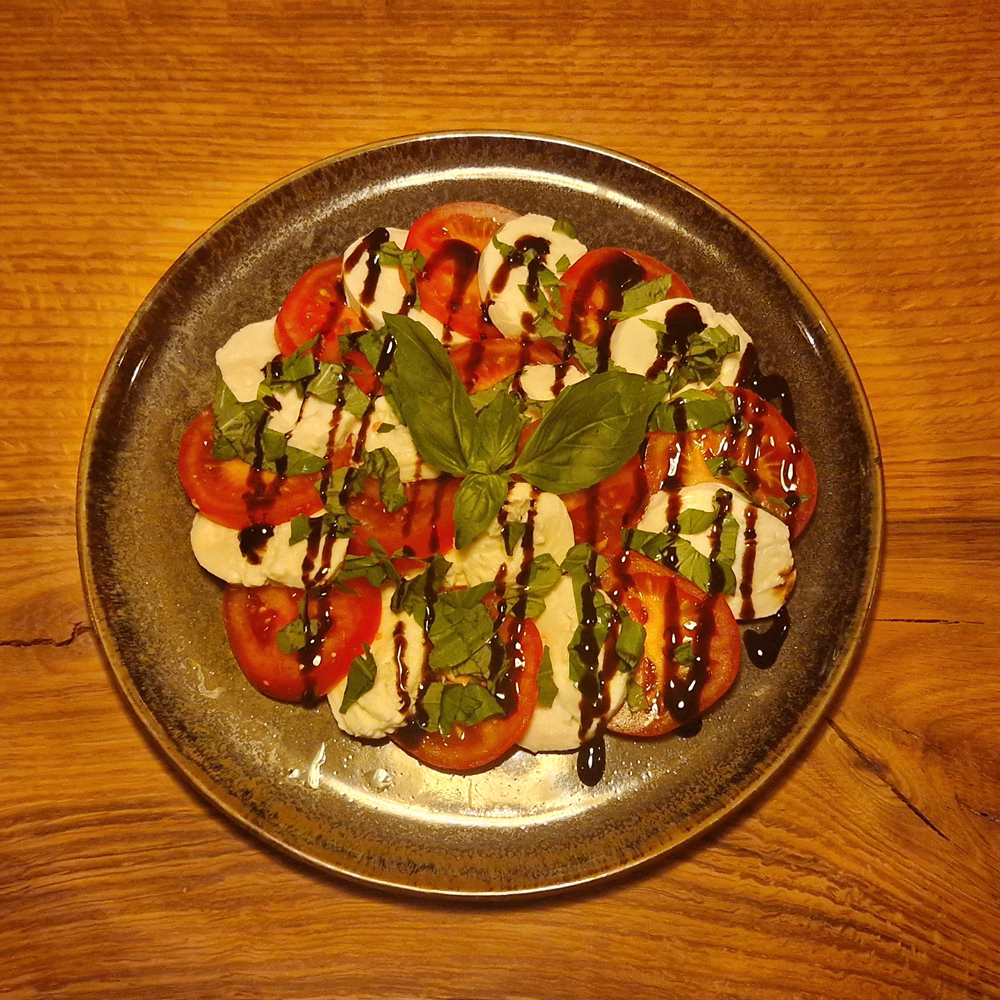 Recept caprese saladen met sinaasappel balsamicodressing