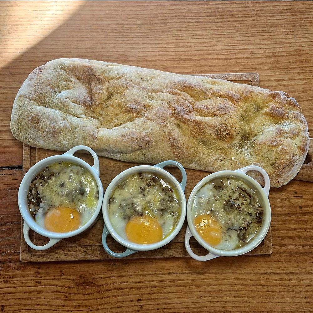 recept ei in cocotte met truffel