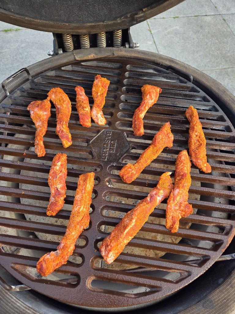 Iberico Ribfingers van de bbq